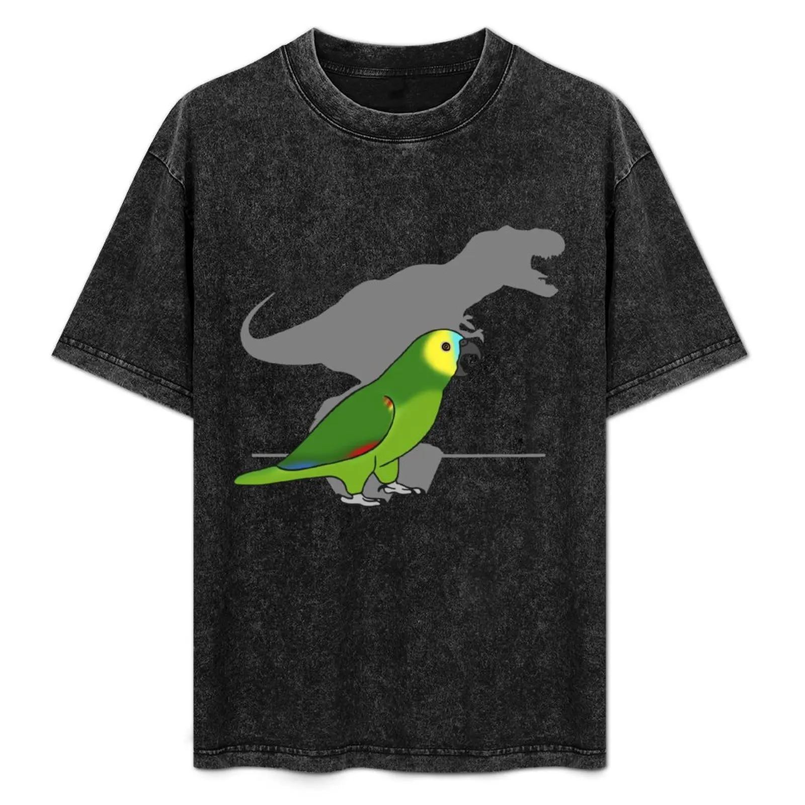 

t-rex blue fronted amazon parrot T-Shirt Mechanic Work Tee Shirt
