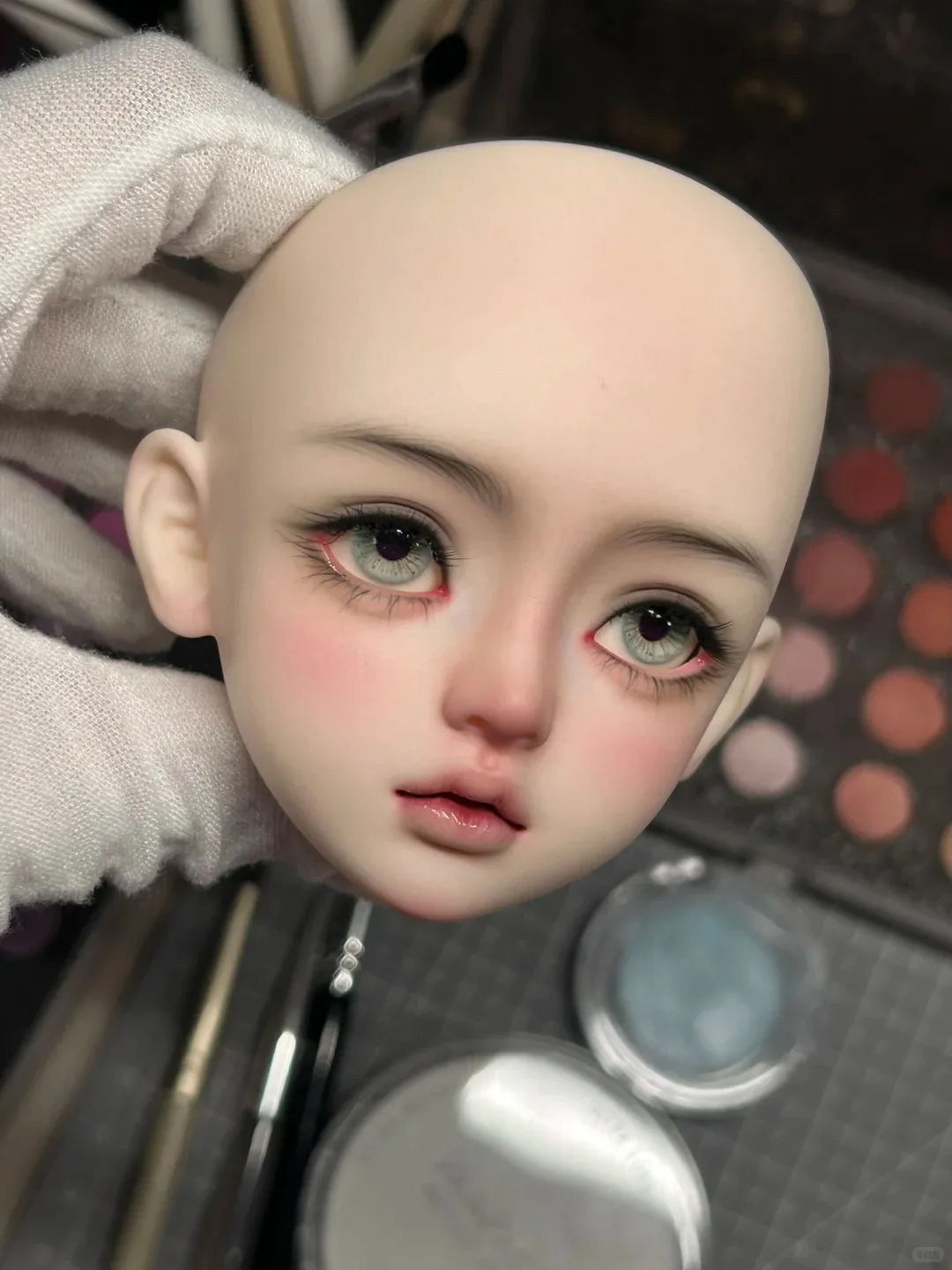 新しいBJDドール 1/4 女の子 カラボニー シングルヘッド、ハキミ姉妹、樹脂、おもちゃの天使、頭のみ