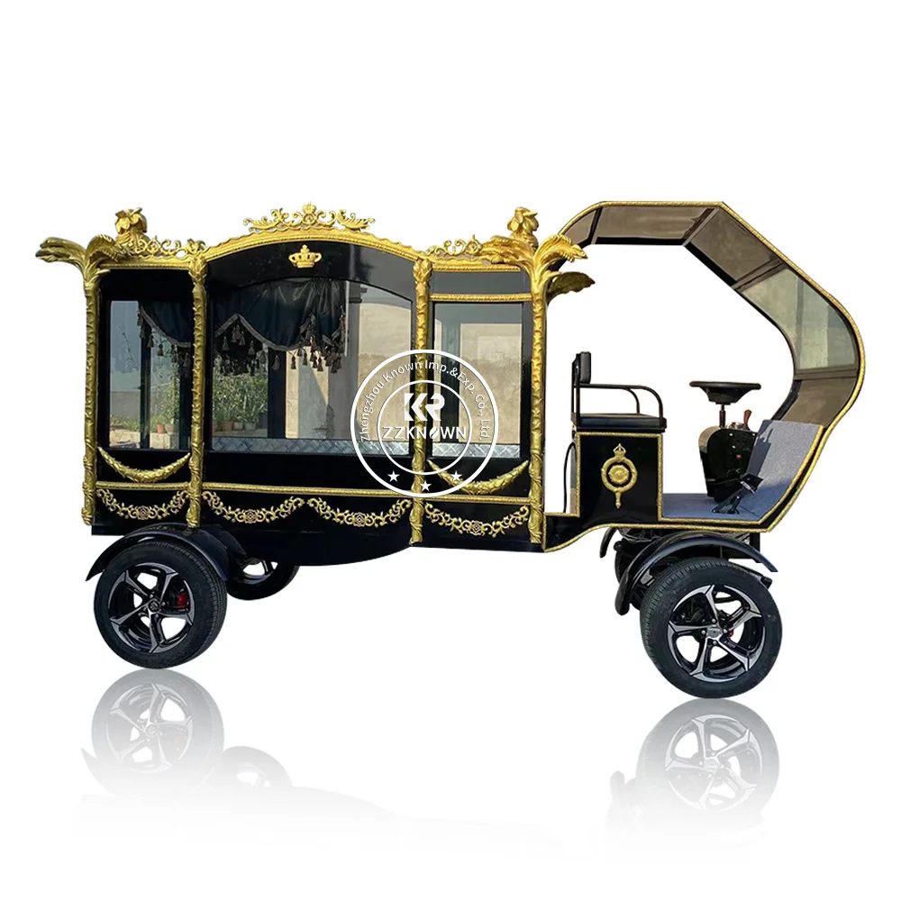 2024 Best Selling Funeral Special Horse Hearse EU Standard Customized Hearse Horse Drawn Hearse