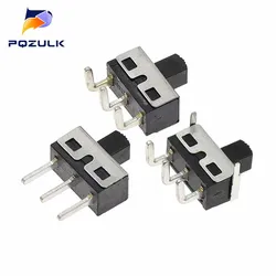 10PCS SS12D10 SS12D11 Toggle Switch 3Pins Straight Feet 1P2T Handle High 5mm Spacing Of 4.7mm 3A 250V SS12D10G5