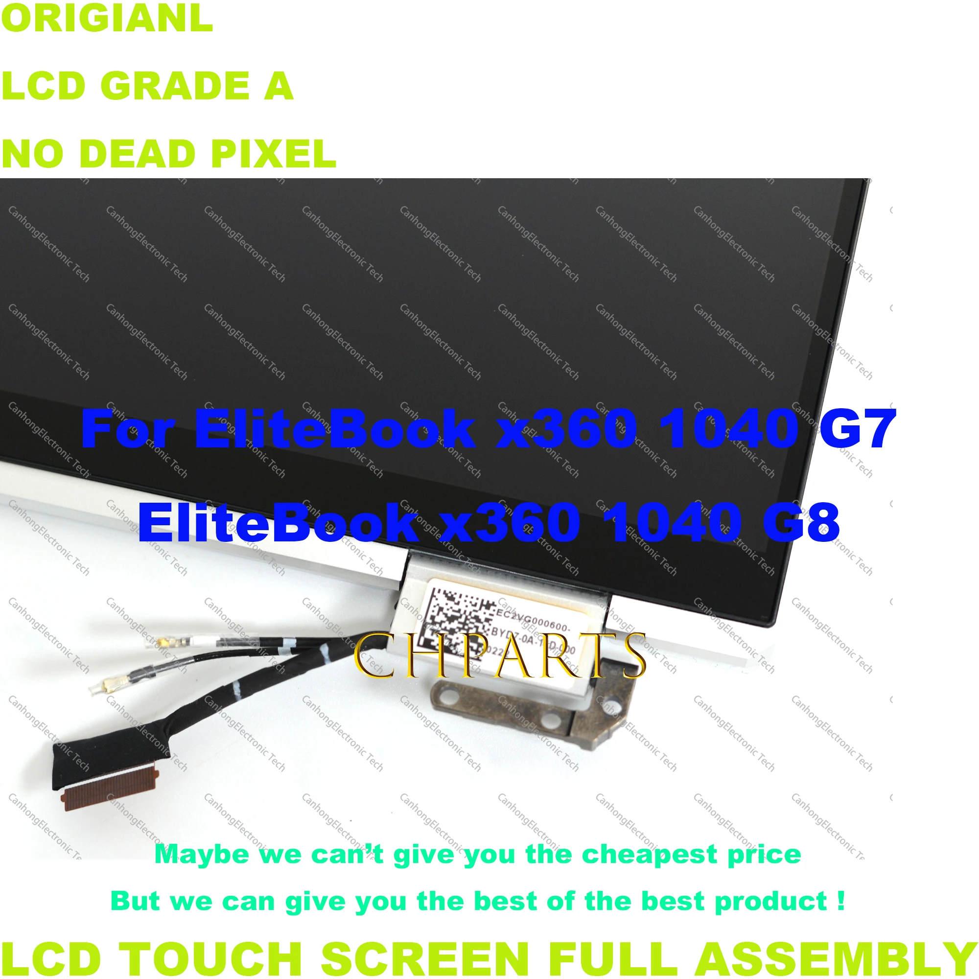 Imagem -04 - Fhd para hp Elitebook X360 1040 g7 g8 Lcd Substituição da Tela de Toque Conjunto Completo M46725001 14