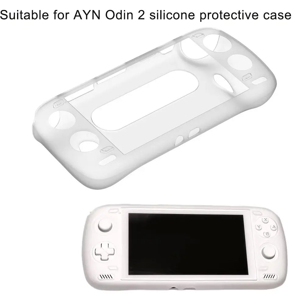 Protective Case for AYN Odin 2 Case Cover Shell Skin Cover Handheld Game Console Protection Accessories Anti-Scratch White