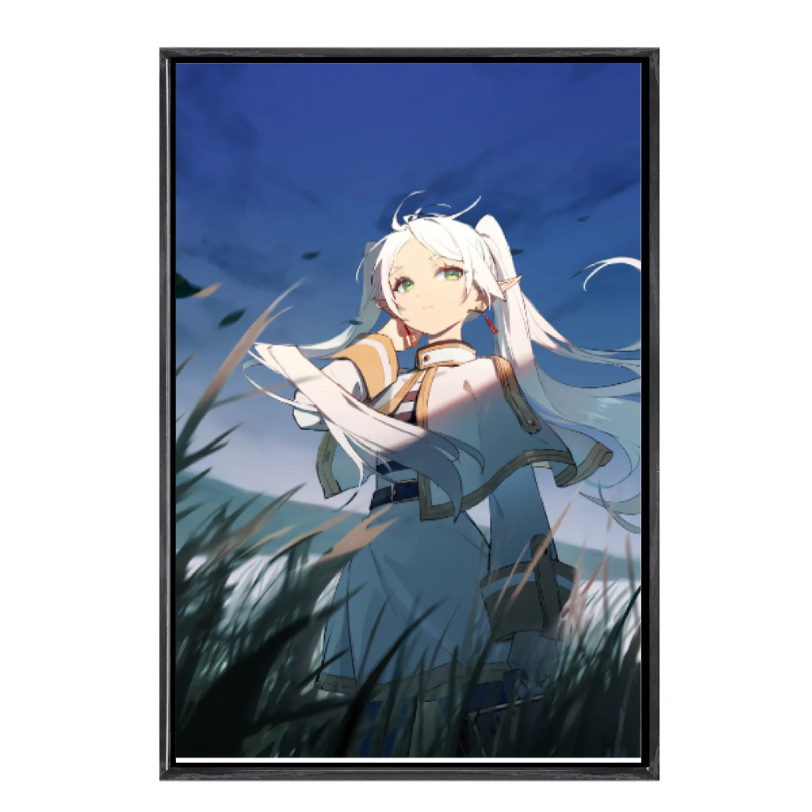 

Японская манга, многоразмерный холст, постер в двойной рамке, настенное искусство, Frieren, домашний декор для гостиной, спальни