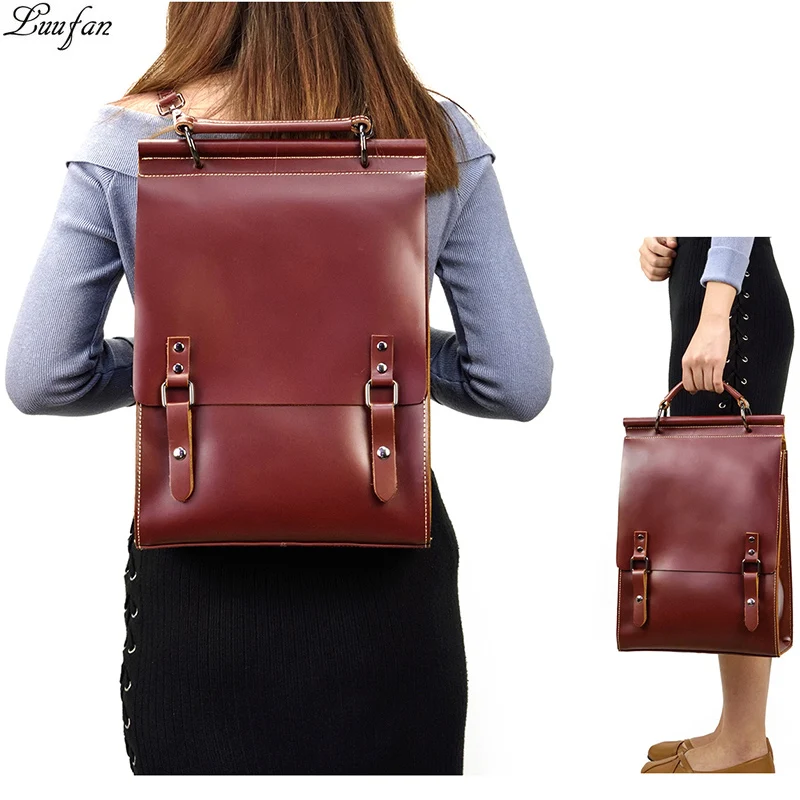 

Fashion women backpacks casual genuine leather backpack for teenage girls school book bag daypack Laptop Shoulder bag travel bag