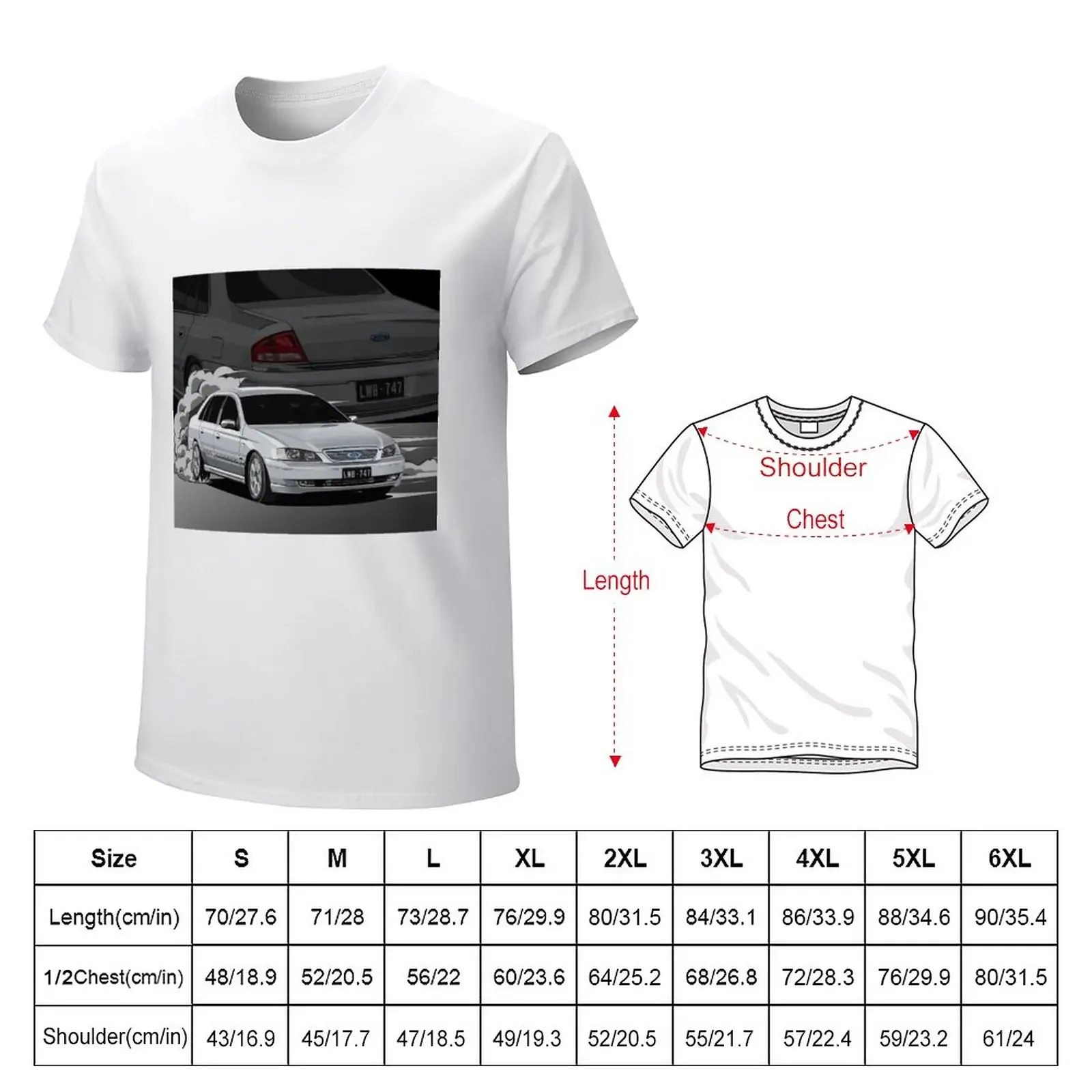 BF Fairlane Ghia Turbo T-Shirt quick-drying korean fashion Men's t-shirt blanks plain men graphic t shirts