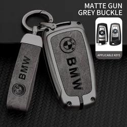 Funda de llave con logotipo de coche de aleación de Zinc, compatible con BMW serie 1, 3, 5, 7, X1, X3, X4, X5, X6, F10, F20, F30, F34, F11, F15, F16, F25, F31, M3, M4, E34, accesorios