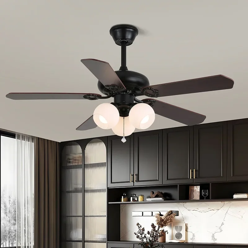 

DORIAN European Luxury Fan Light American Retro LED Living Room Restaurant Bedroom Study Villa Cafe Remote Electric Fan Light
