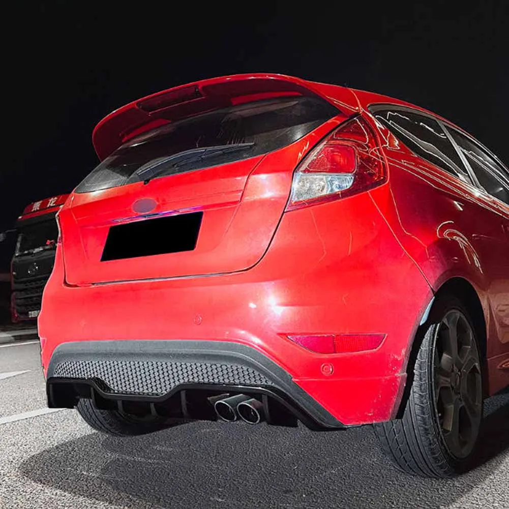 Car Accessories 2012 2013 2014 2015 2016 2017 For Ford Fiesta ST MK7 Rear Bumper Diffuser Lip Parts Exterior Splitter Body Kit view 5