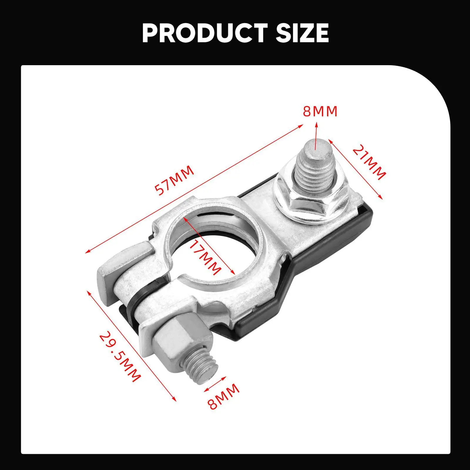 

Battery Terminal Connector Accessory High Performance Professional Easy to Install Replaces Positive Top Post for Trucks