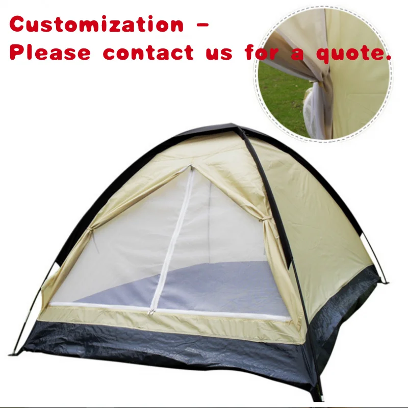 custom.Camping Equipment 2 Person Mountain Camping Tent Folding House Tent Outdoor Camping Hiking Fishing with Carry Bag