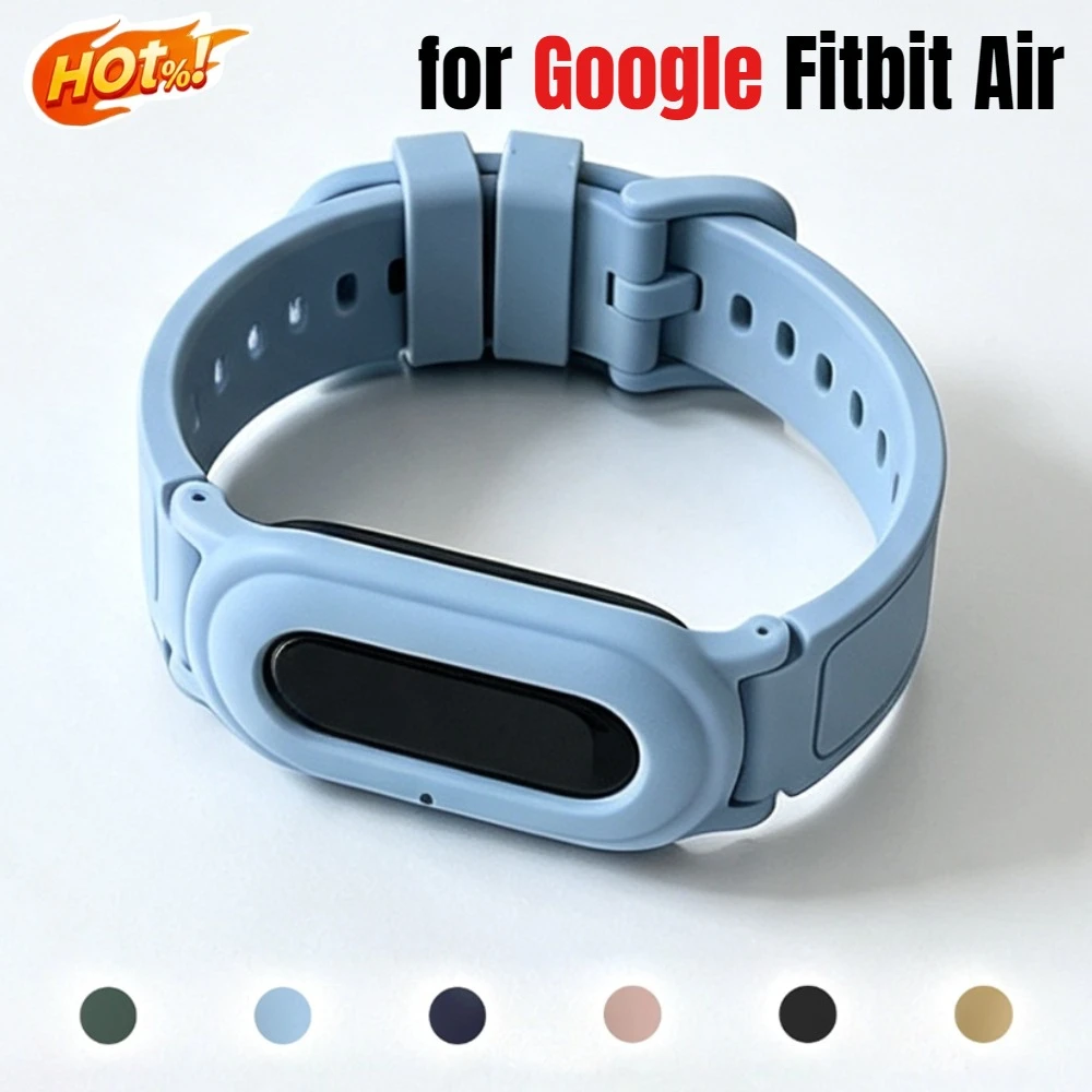 Integrated TPU Silicone Strap Sport for Google Fitbit Air Bracelet Watch Strap for Fitbit Air Adjustable Breathable Wristband