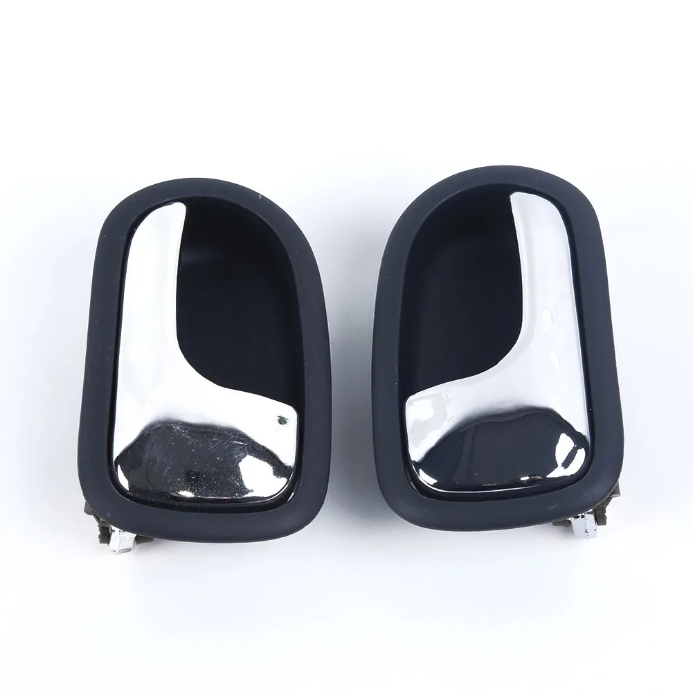 

Upgrade Your Ride with For Mazda 323 Protege BJ 1995 2003 Inner Door Handles Left + Right Black and Chrome Color