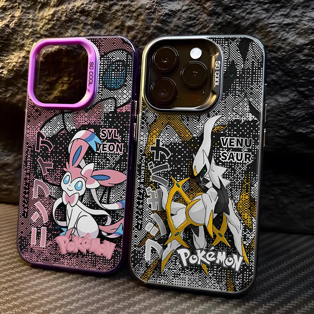 Cartoon S-Sylveons Handyhülle für Xiaomi Redmi 14C 13C 12C 10 Note 15 14 13 12 Pro Plus 4G 5G Silberne Hartschale