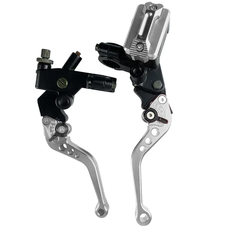 CNC Een Paar 7/8 "22mm Universele Motorfiets Hoofdremcilinder Hendel Kabel Koppeling Reservoir Voor Scooter Sport crossmotor