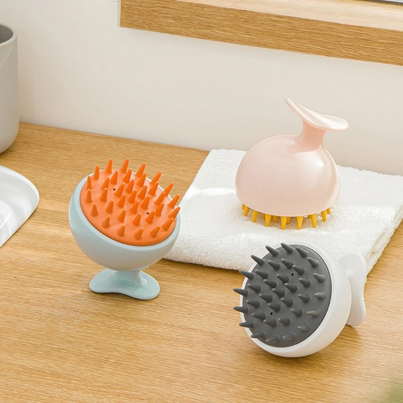 Sikat Kepala Tubuh Sikat Pijat Kulit Kepala Sikat Sampo Lembut Sisir Cuci Rambut Sikat Mandi Sikat Pijat SPA Mandi Pengiriman