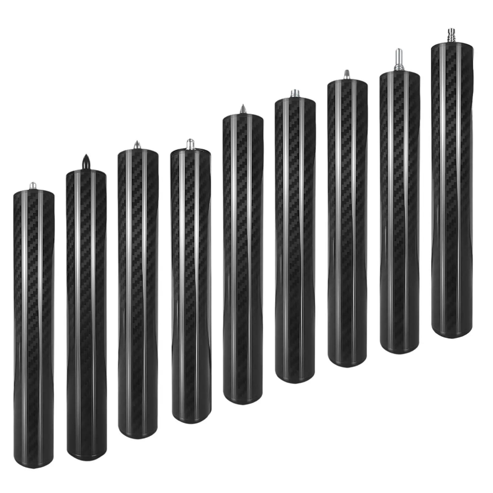 

Pool Cue Extender Portable Compact Accessory Parts Professional with End Cap Cue End Lengthener Black for Billiard Cues Snooker