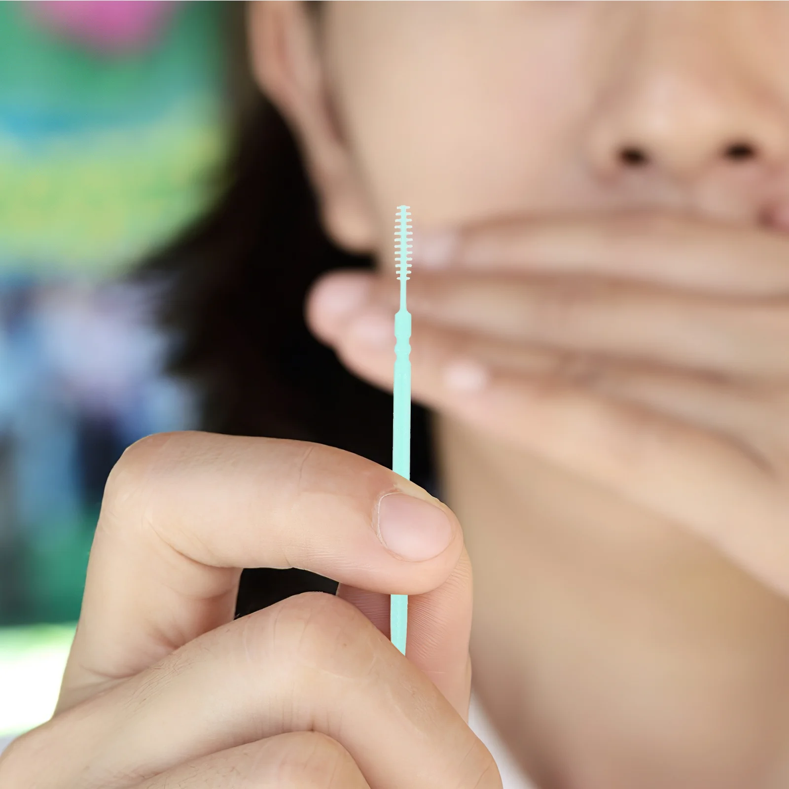 200 قطعة فرشاة بين الأسنان مسواك الخيط يختار مزدوج الرأس مزيل البلاك الناعم للعناية باللثة السماء الزرقاء المحمولة نظافة الفم