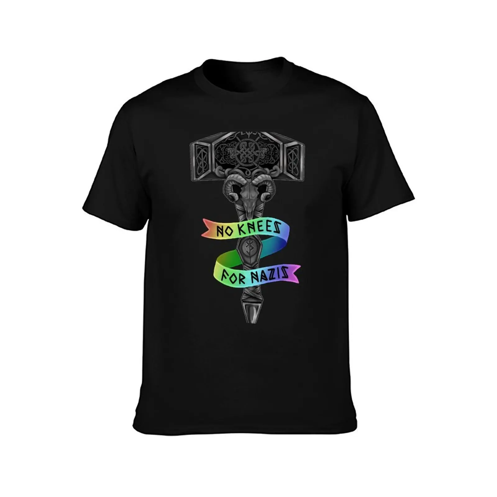 No Knees (Rainbow) T-Shirt oversized cute clothes animal prinfor boys summer top black t-shirts for men