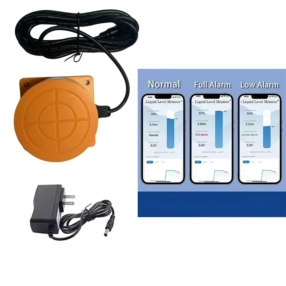 Accurate Tank Monitoring Black Water Level Monitoring Measuring Range 0.1m To 4m Remote Water Control For Tuya 3.0