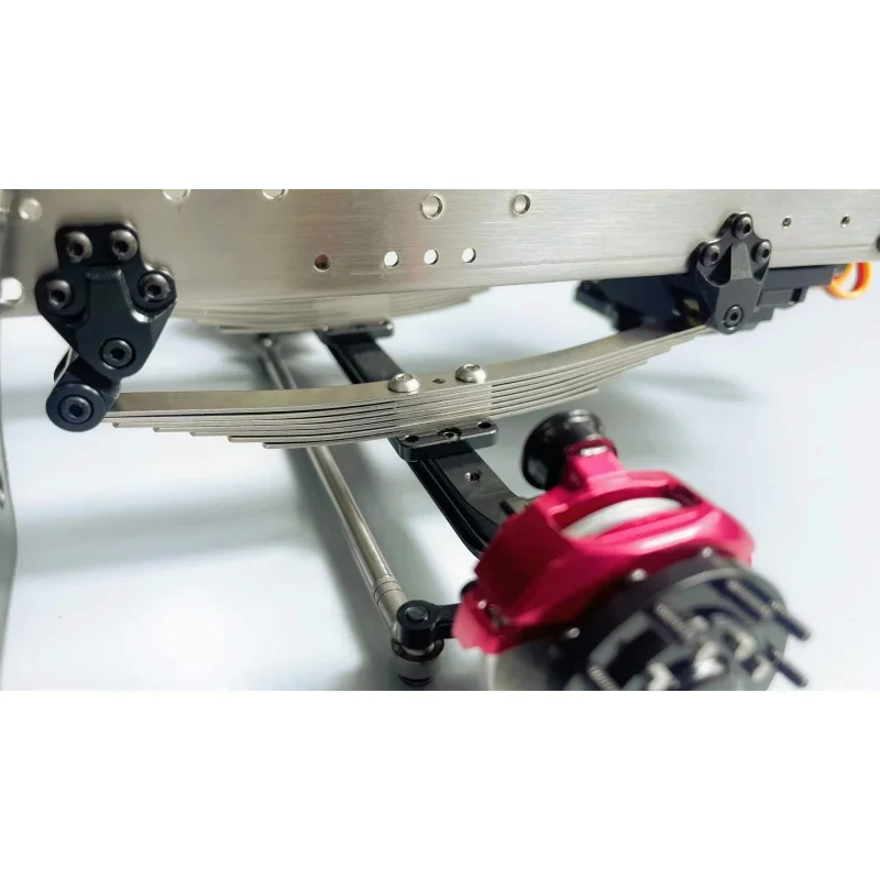 1/14 Metall-Simulierte Vorderradaufhängung Stahlplatte Motor Optional für Tamiya LESU Traktor-LKW-Kipper-Modell oder DIY-Teile – Detail 2