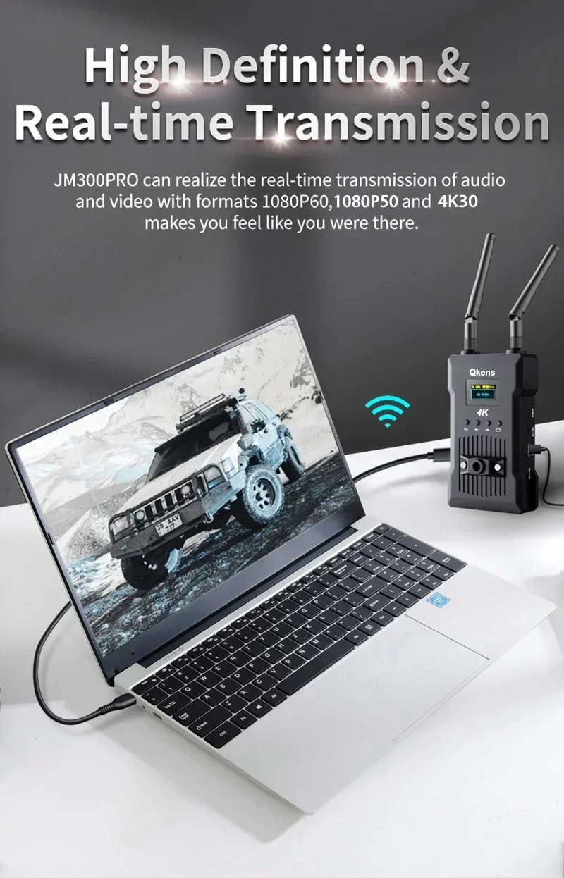 200M 4K Wireless Transmission HDMI Extender Video Transmitter Receiver Dual HDMI Display Adapter Support Battery Camera PC To TV