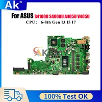 Placa base para ordenador portátil X405UQ para ASUS X405UF X405UQ S405U X405URP S4000U X405U S4100U V405U X405UN A405U con CPU I3 I5 I7