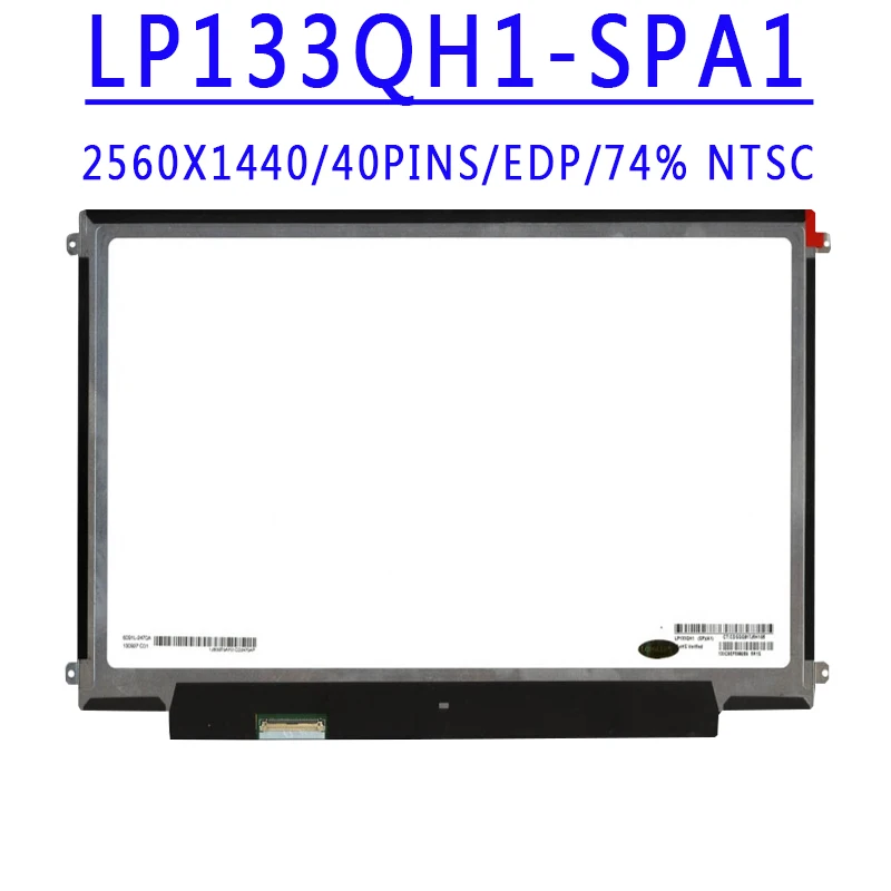 Exposição da Tela Lcd Ips Qhd 40 Pinos Edp 74 Ntsc 60hz Lp133qh1-spa1 Lp133qh1 Spa1 Lp133qh1 Spa113.3 ” 2560×1440