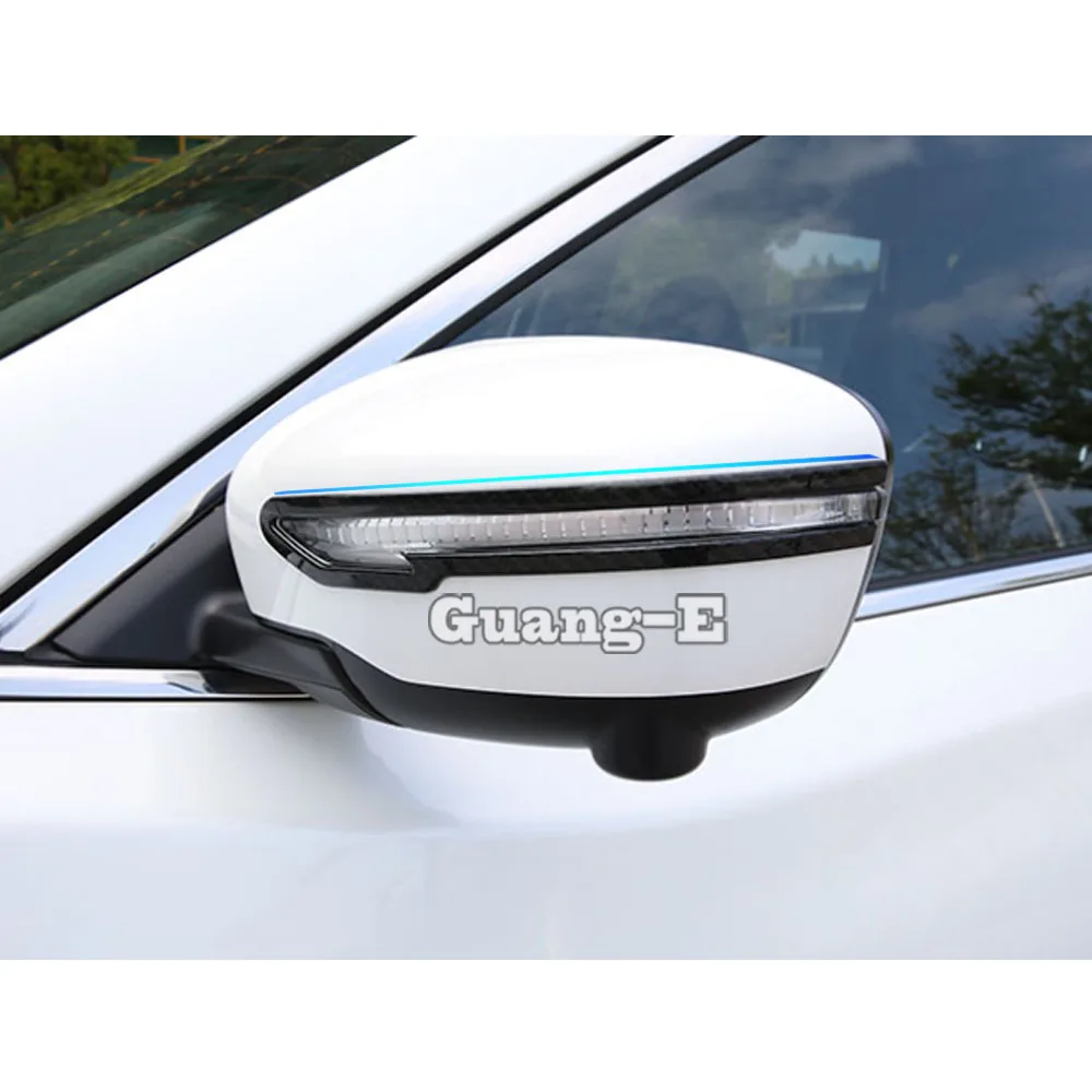 أفضل لنيسان مورانو 2015 2016 2017 2018 سيارة عصا الرؤية الخلفية الخلفية الزجاج مرآة المطر الحاجب درع الشمس قناع الظل البلاستيك 2 قطعة #2