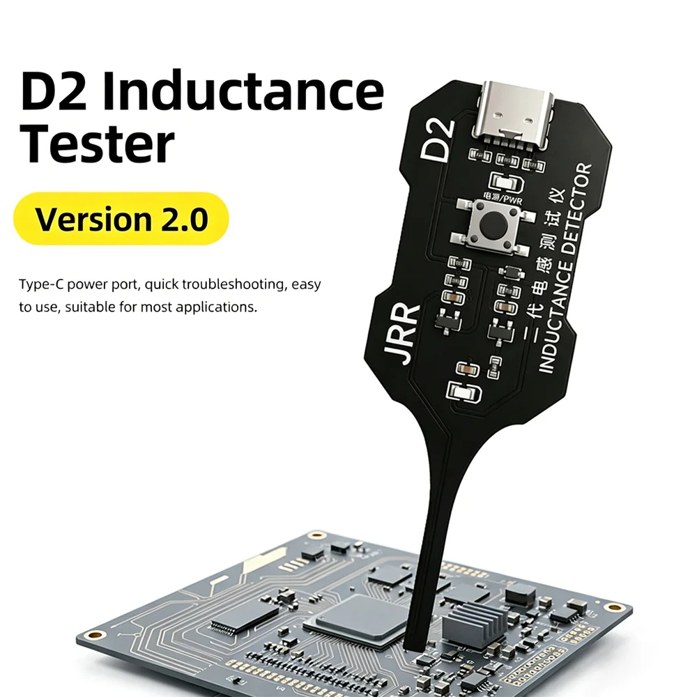 

Upgraded Model JRR D2 Inductance Tester Mainboard Coil Tester Inductance Detector Tool Rapid Electromagnetic Fault Diagnosis