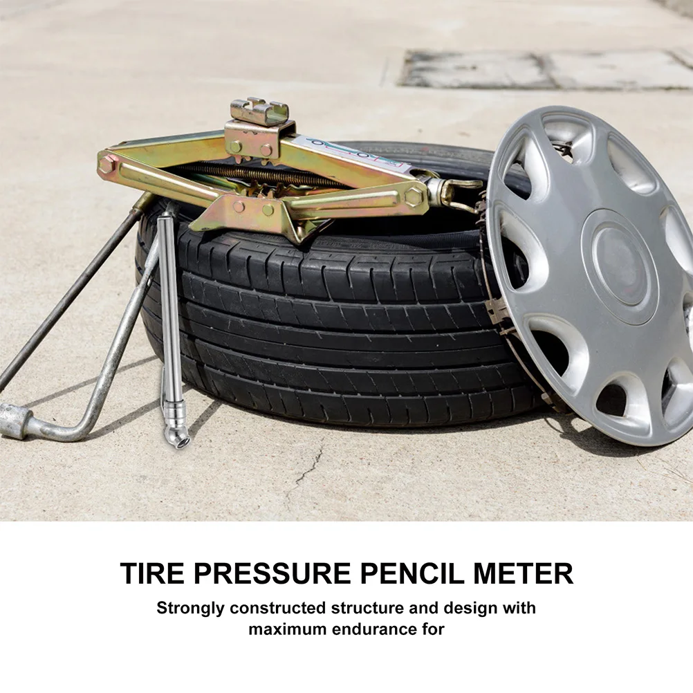 

5Pcs Car Tire Pressure Gauge Pencil Instant Read No Power Required Reliable Tire Pressure Testing Tool for Travel