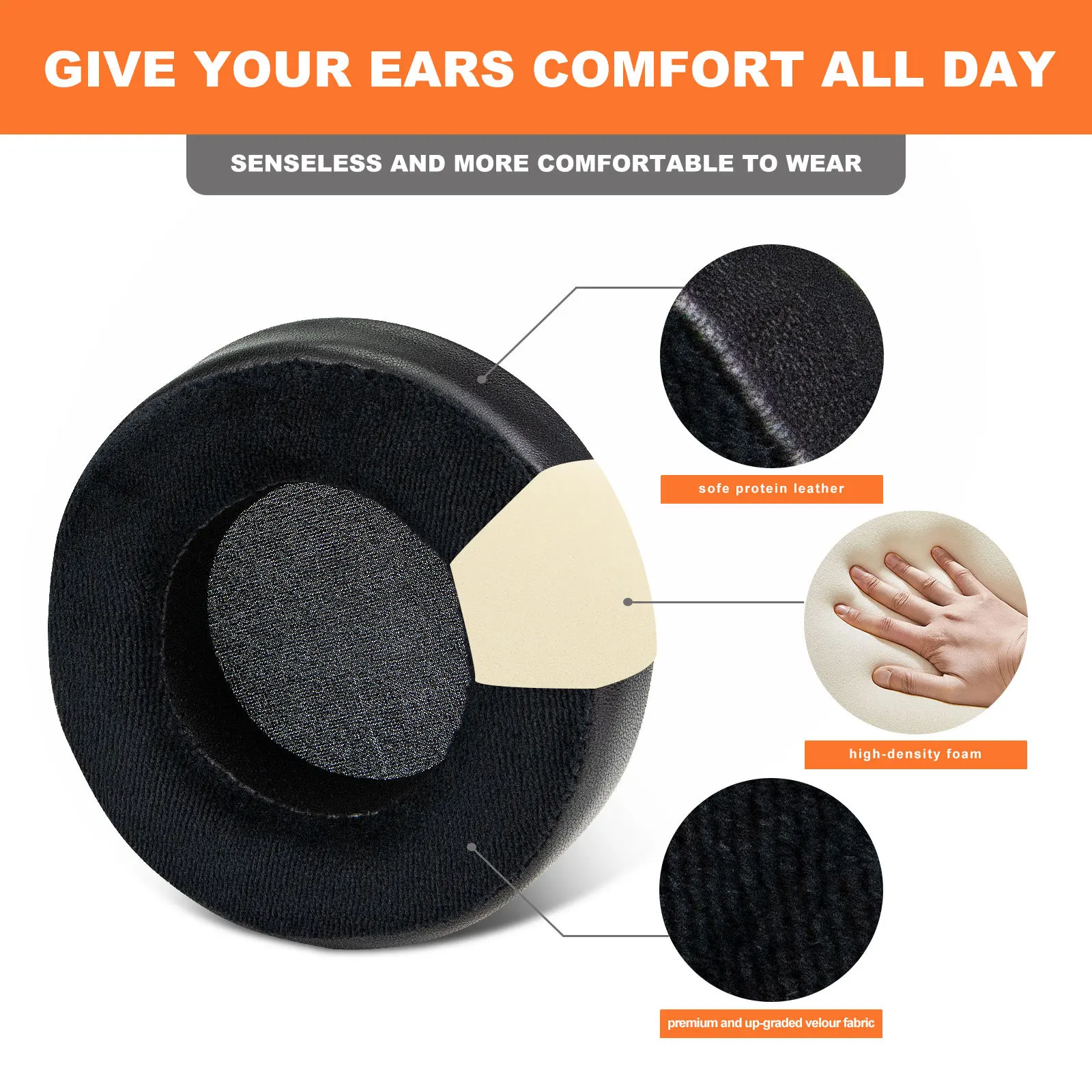 Replacement Earpad Foam Ear Pads For Hifiman SUNDARA HE400 HE400SE 400I 400S HE560 560I HE500 300 350 HE3 5 6 Headphones