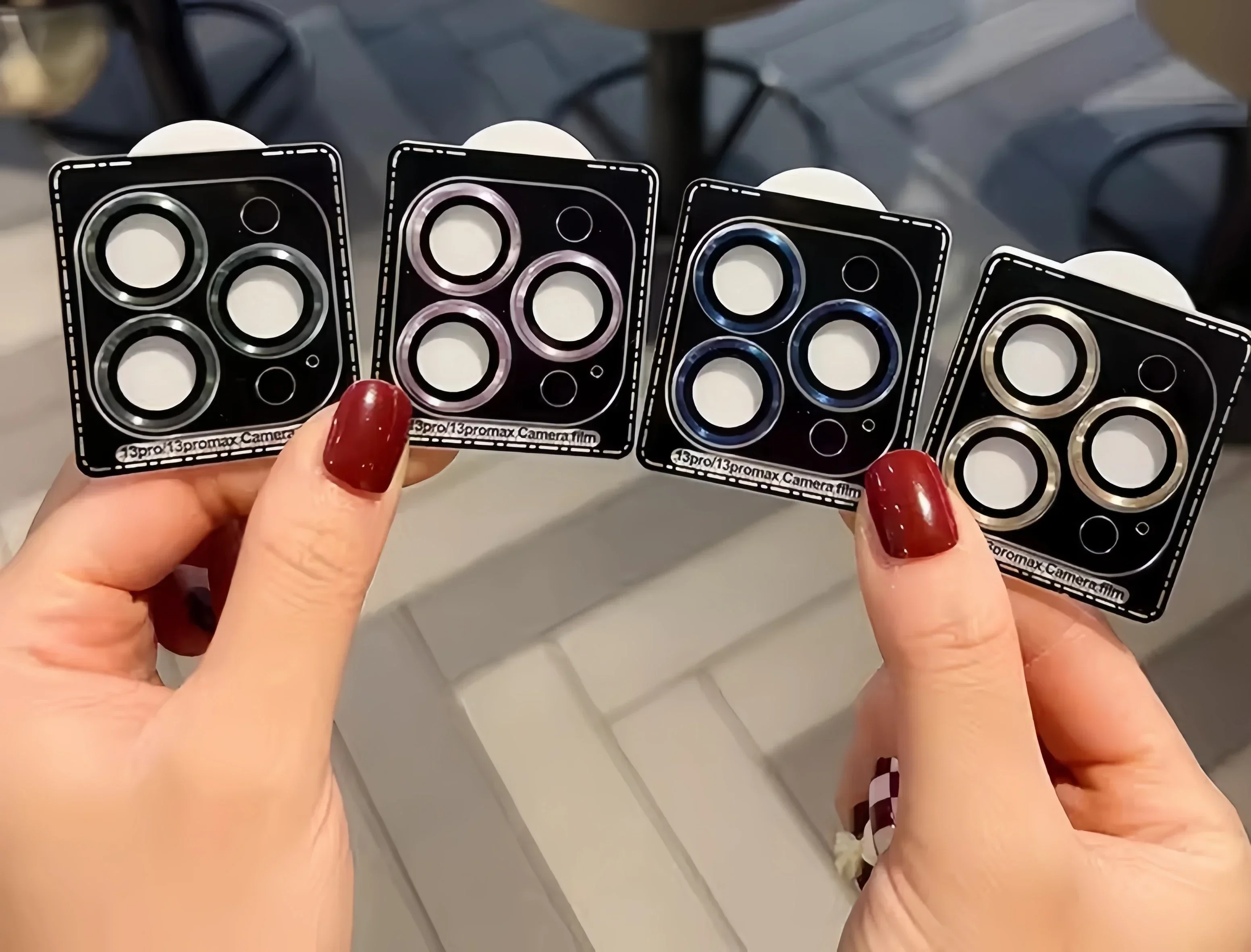 2-3 قطعة لابل 15 16 عدسة فيلم واحد آيفون 14 كاميرا خلفية واقية ملصق 15 16 برو ماكس عدسة الغطاء الواقي