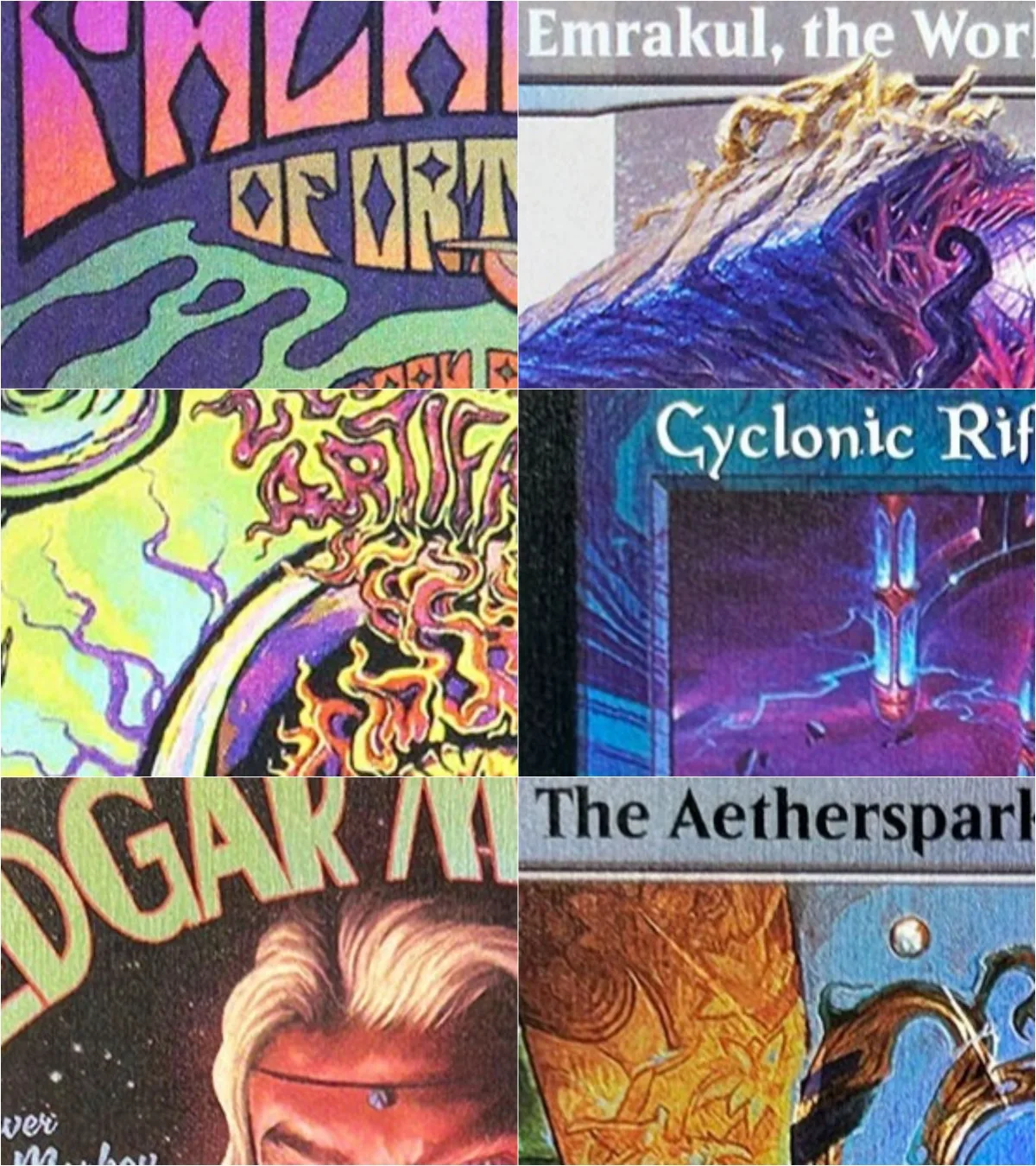 

Double Rainbow Foil LTR/MH3 "Edgar Markov/Mox Jasper/The One Ring" Magical Proxy Top Quality Cards Board Game Trading Cards