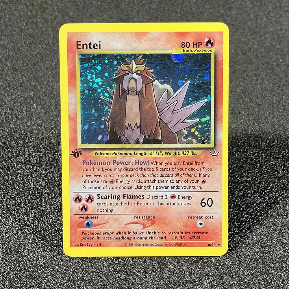 ポケモンホログラフィックカード,ネオリフォーム,光沢,Magikarp,lugia,ho-oh,gyarados,エンテイ,ptcg,proxy