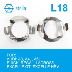 Stella 2pcs H7 LED headlight Holders/Adapters Lamp Base for AUDI:A3,A4L,A6L/for BUICK REGAL,LACROSS/for EXCELLE GT, HRV Accessoy