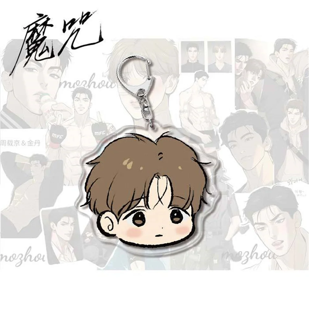 Anime Manwha Jinx Keychain Women Joo Jaekyung Kim Dan Acrylic Key Chain Man Cute Key Ring Pendant Ornament Accessories Korean