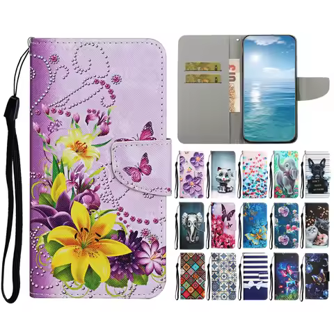 Wallet Card Flip Leather Case for Samsung Galaxy A05S A13 A14 A15 A25 A33 A34 A35 A53 A54 A55 A12 A22 A32 A52S 4G 5G