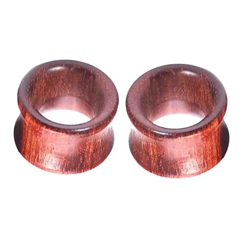 1 Paar Ohrmessgeräte Holz Acryl Ohrtunnel Plugs Piercing Schmuck Ohrpiercing Bahren Expander Plugs und Tunnel 8–20 mm – Detail 6
