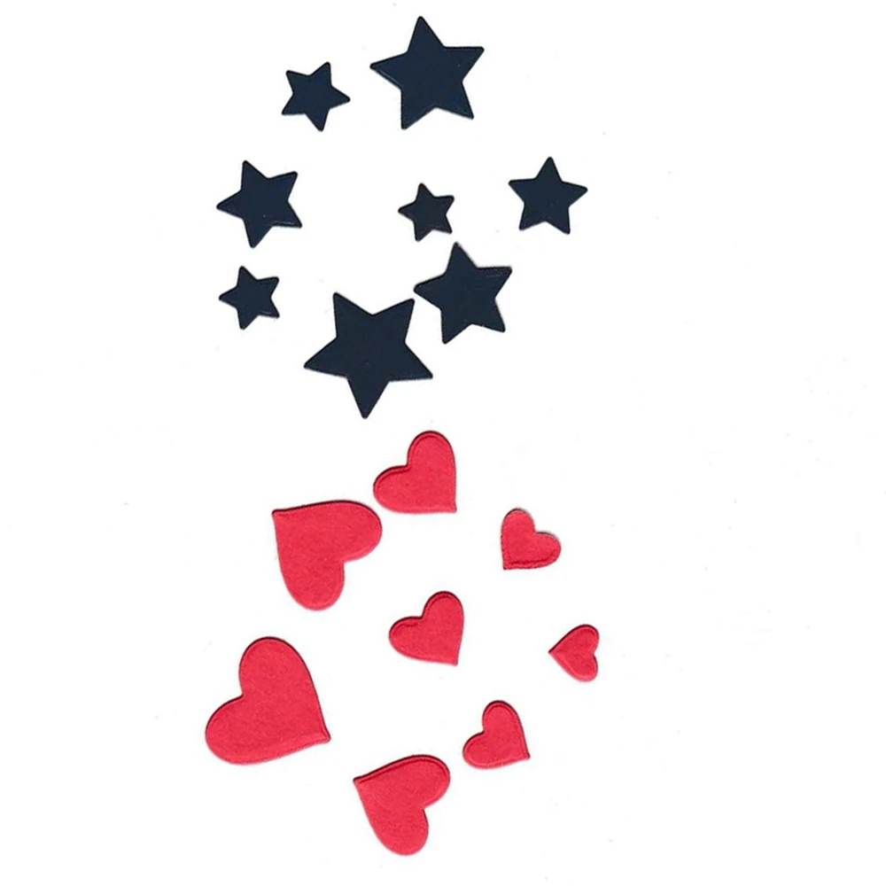 New2024 pattern Metal Cutting Dies DIY Scrapbooking Photo Album Embossing Craftsblade for Love Star type Decorative StencilAlbum