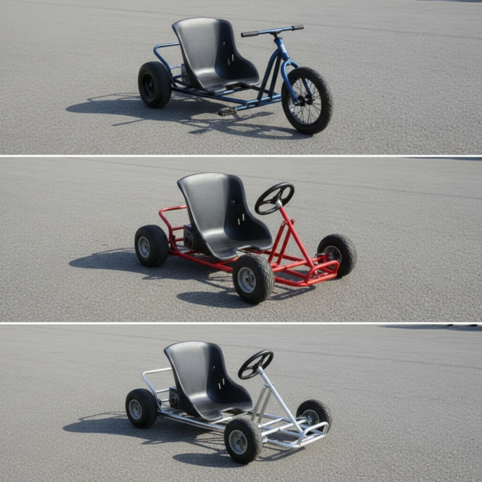 Go Kart Seat Weather-Resistant Molded Seat Seat Contoured One-Piece for Hobbyists, Garage Project