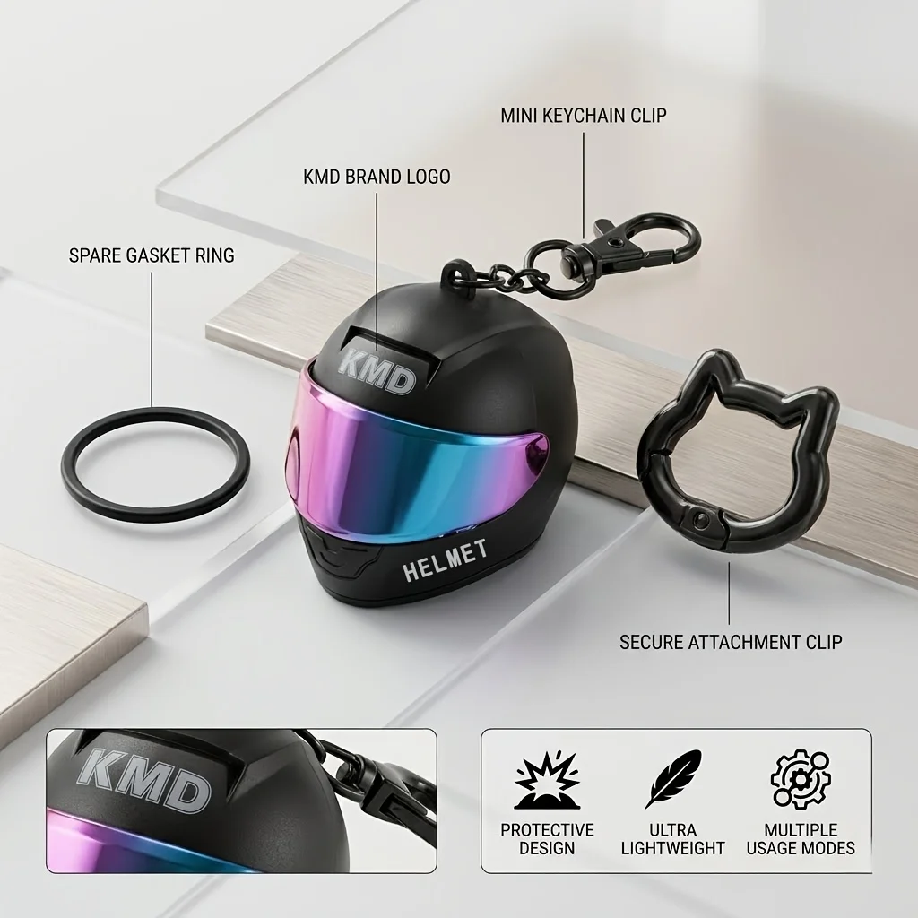 Motorrad-Schlüsselanhänger, Schlüsselring, Taschenanhänger, Autoschlüsselanhänger, Geschenk für Motorradfahrer, Zubehör-Set für Männer und Frauen Biker – Detail 6