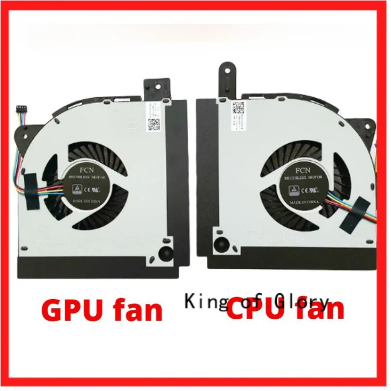 Laptop cpu gpu cooling fan cooler radiator For Asus ROG 2S G703V G703V G703VI G703V G703GS 13NB0EU0P07011 DFS201312740T DC 12V