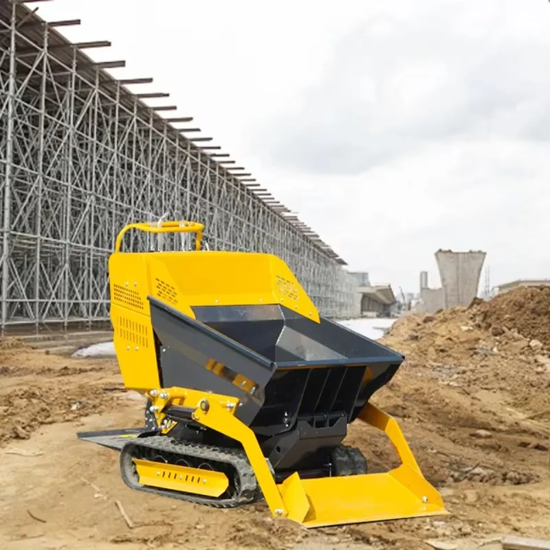 

500kg\1000kg Garden -type Small Hydraulic Crawler-type Construction Dumper Truck Mini Track-type Dump