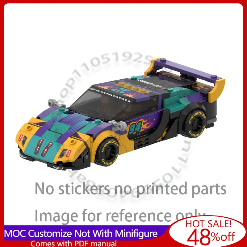 

253 PCS Speed Hypercar 76935 Streetlicker MOC Customize Modular Building Block Technology Creative Design DIY Toy Birthday Gift