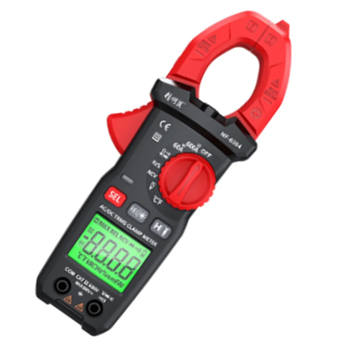 ABXD AC/DC 600A Tick Clamp Meter Auto Range Flash Light Back Light DC Corrente ELÉTRICA
