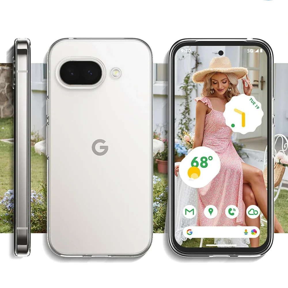 

Shockproof Ultra Thin Transparent Silicone Soft Case For Google Pixel 9 9a 8 8a 7 7a 6 6a 5 5a Pro XL Clear Phone Back Cover ﻿