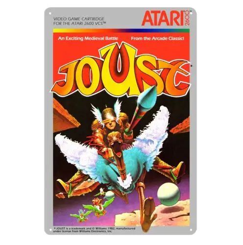Joust Retro Video Game Metal Poster Tin Sign 20*30cm  