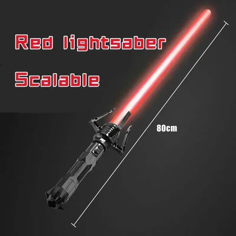 80cm RGB Telescopic Lightsaber 7 Color Laser Sword Light Up Jedi Force Toy Gift for Boys Kids 1/5/10PCS view 4