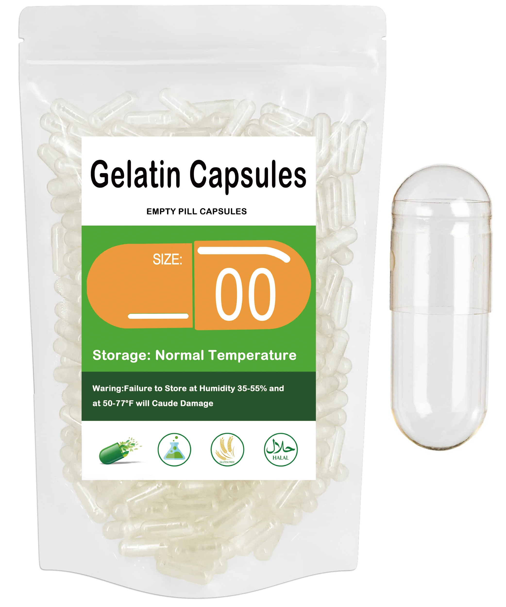 100 Stuks Gelatine Lege Pil Capsule Standaard Maat 000 #00 #0 # Clear Holle Harde Gelatine Transparant Gescheiden Aangesloten Capsules