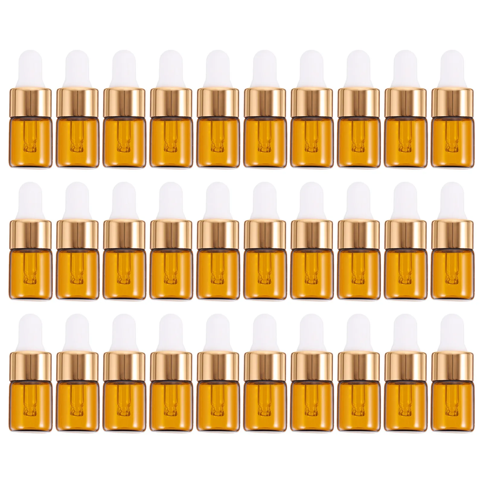 

30Pcs Glass Dropper Bottle Mini Portable Essential Oil Storage Bottle Travel Vial Dispenser Container Uv Protection